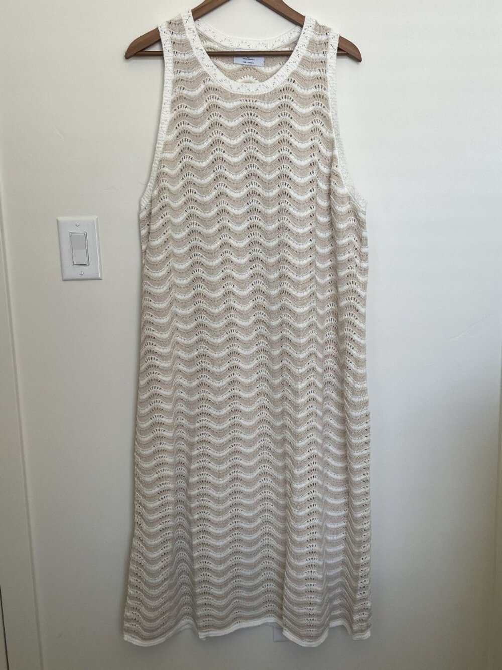Knitted White Tank Dress